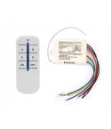 Draadloze schakelaar / afstandsbediening voor 4x 230 volt, (max 800 watt)