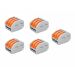 WAGO lasklem 3 draads, voor 230 volt, 5 stuks -