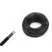 12 / 24 / 230 volt kabel, 2 x 0.75mm, per 2 meter - zwart -