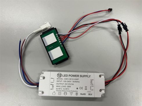 12v 3A 36 watt LED driver dual touch sensor - schakelaar - 230 volt output