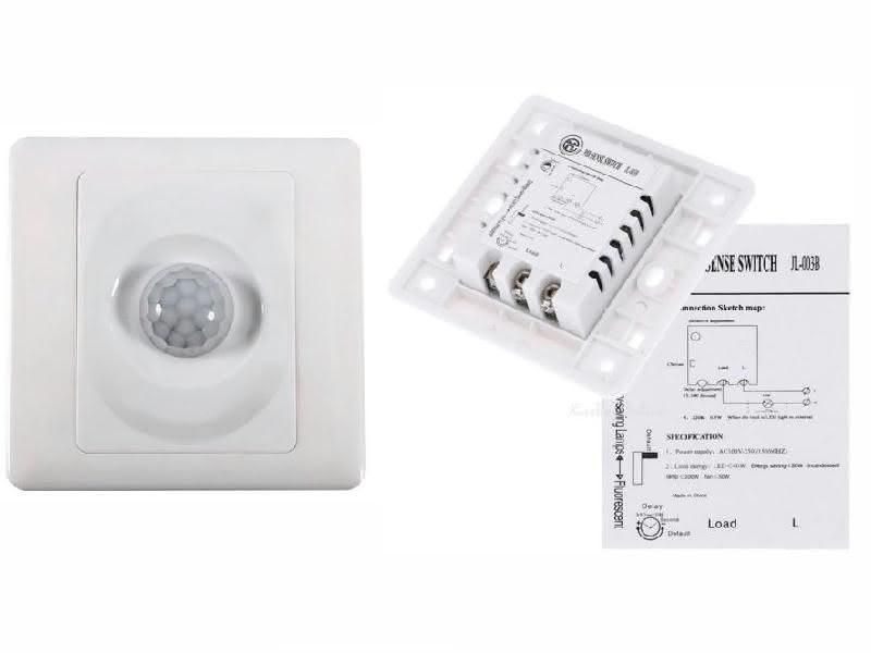 Infrarood aan/uit-schakelaar 230 volt – inbouw wandmodel – max. 150 watt