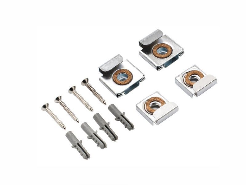 Spiegelklemset zwaar model – chrome