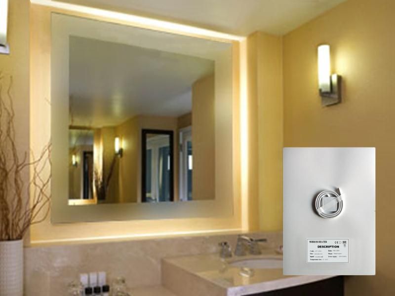 Badkamer spiegelverwarming, vijfhoek. 1550 x 570 mm, 230 volt, zie afbeelding