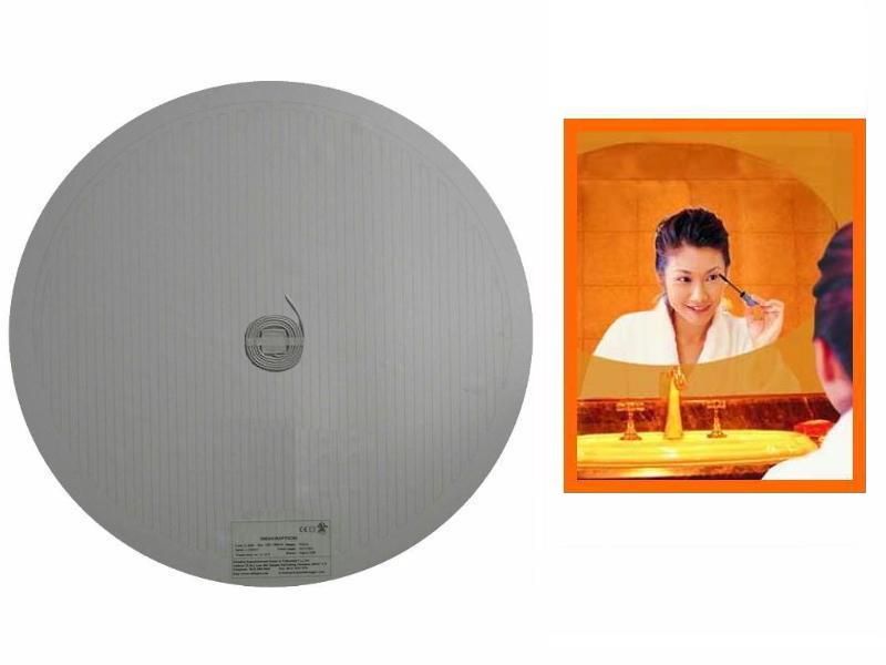 Badkamer spiegelverwarming Rond 400 mm, 40 cm 230 volt -