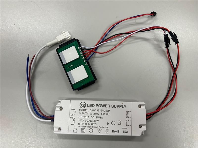 12v 3A 36 watt LED driver dual touch sensor - schakelaar - 230 volt output