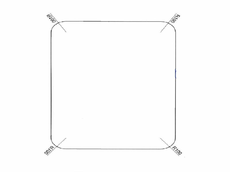 Badkamer spiegelverwarming Vierkant 940x940 mm R100 230 volt