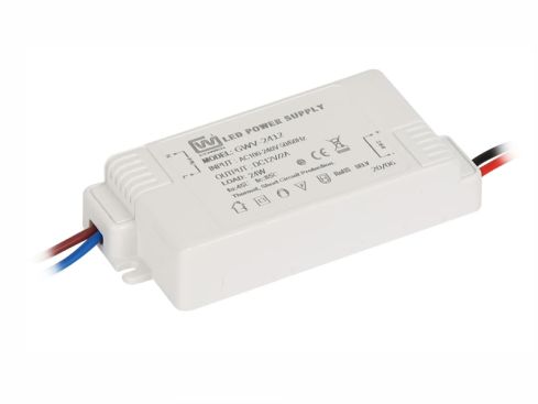 12V 2A voeding (24 watt), voor LED en of verwarming