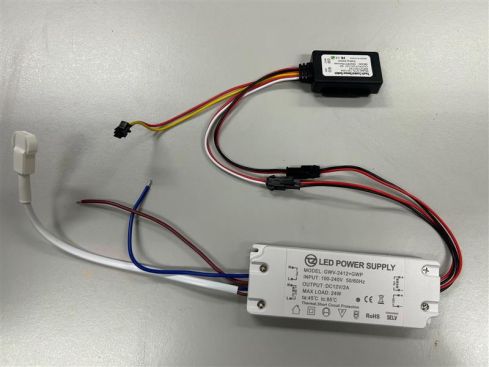 12v 2A 24 watt LED driver touch sensor - schakelaar – 100-230 volt output - Model: GWV-2412+GWP