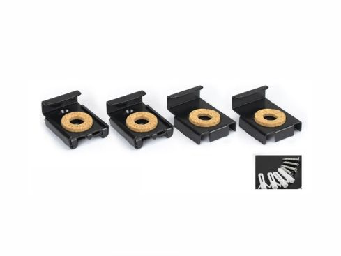 Spiegelklemset zwaar model - zwart